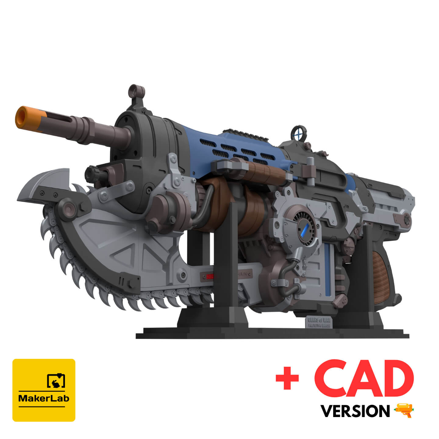 Prototype MK1 Lancer - GoW E-Day - STL - Commercial 3D Model