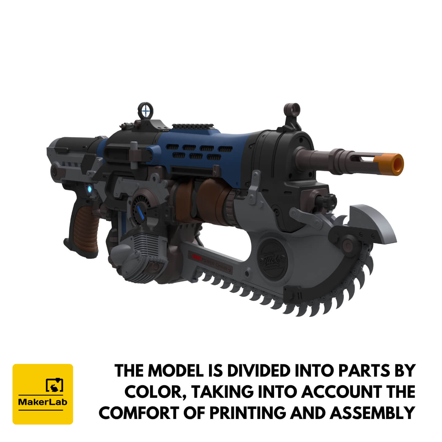 Prototype MK1 Lancer - GoW E-Day - STL - Commercial 3D Model