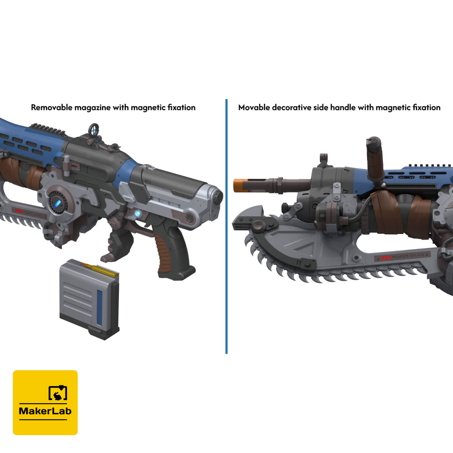 Prototype MK1 Lancer - GoW E-Day - STL - Commercial 3D Model