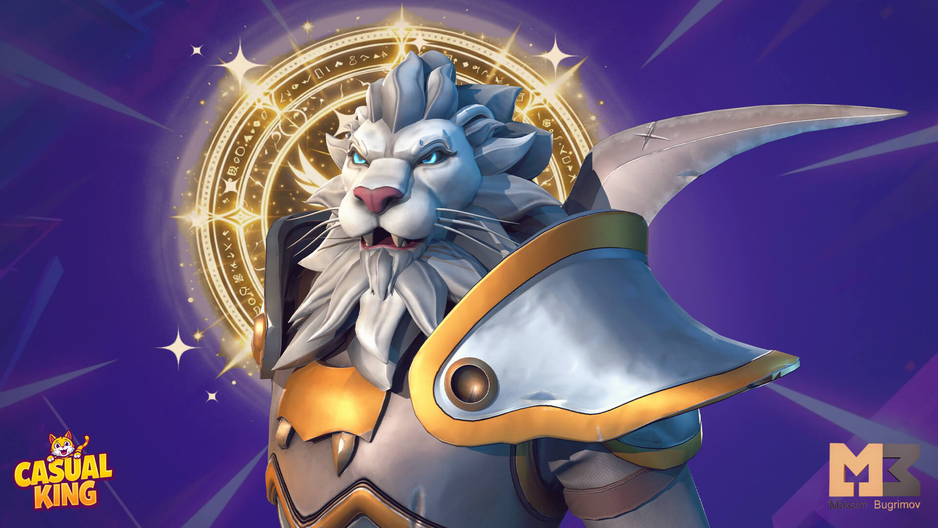 Lion Cartoon Character 3D Model