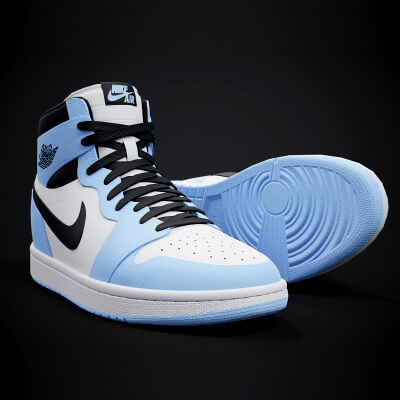 Air Jordan 1 Retro Sneaker PBR Model 7