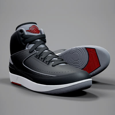 Air Jordan 2 Retro Sneaker PBR Model 1