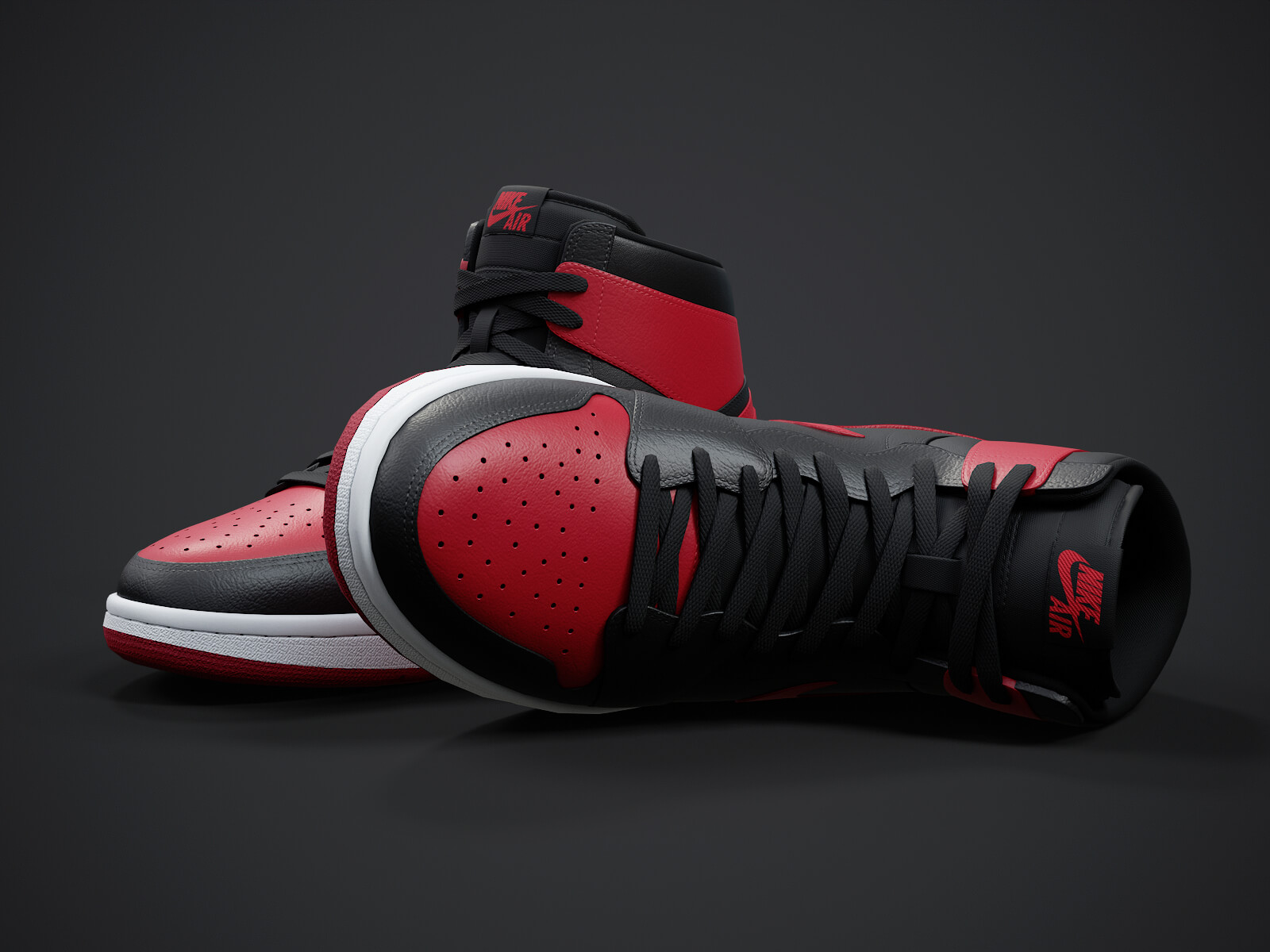 Air Jordan1-Retro Sneaker PBR Model 4 3D Model
