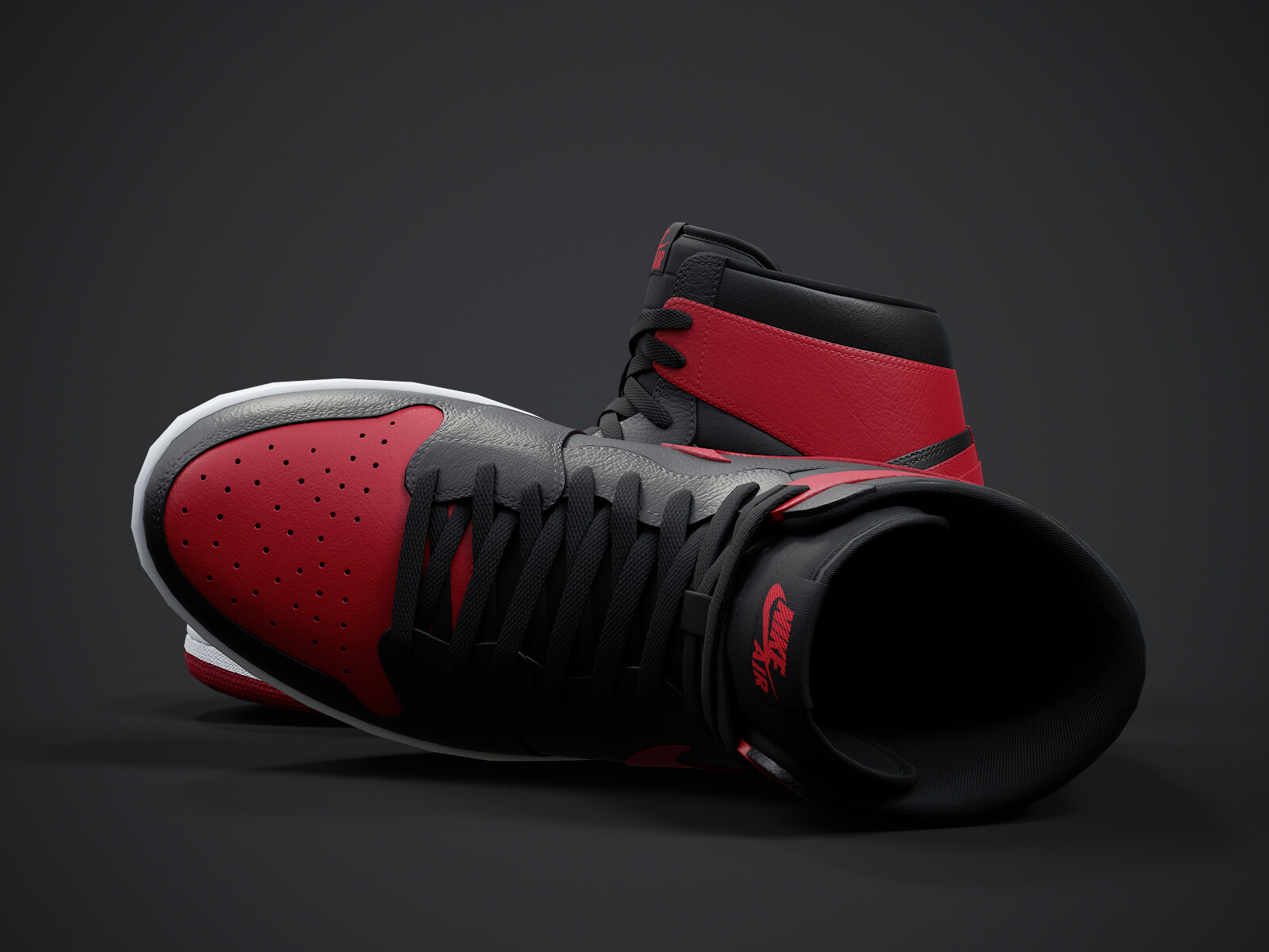 Air Jordan1-Retro Sneaker PBR Model 4 3D Model