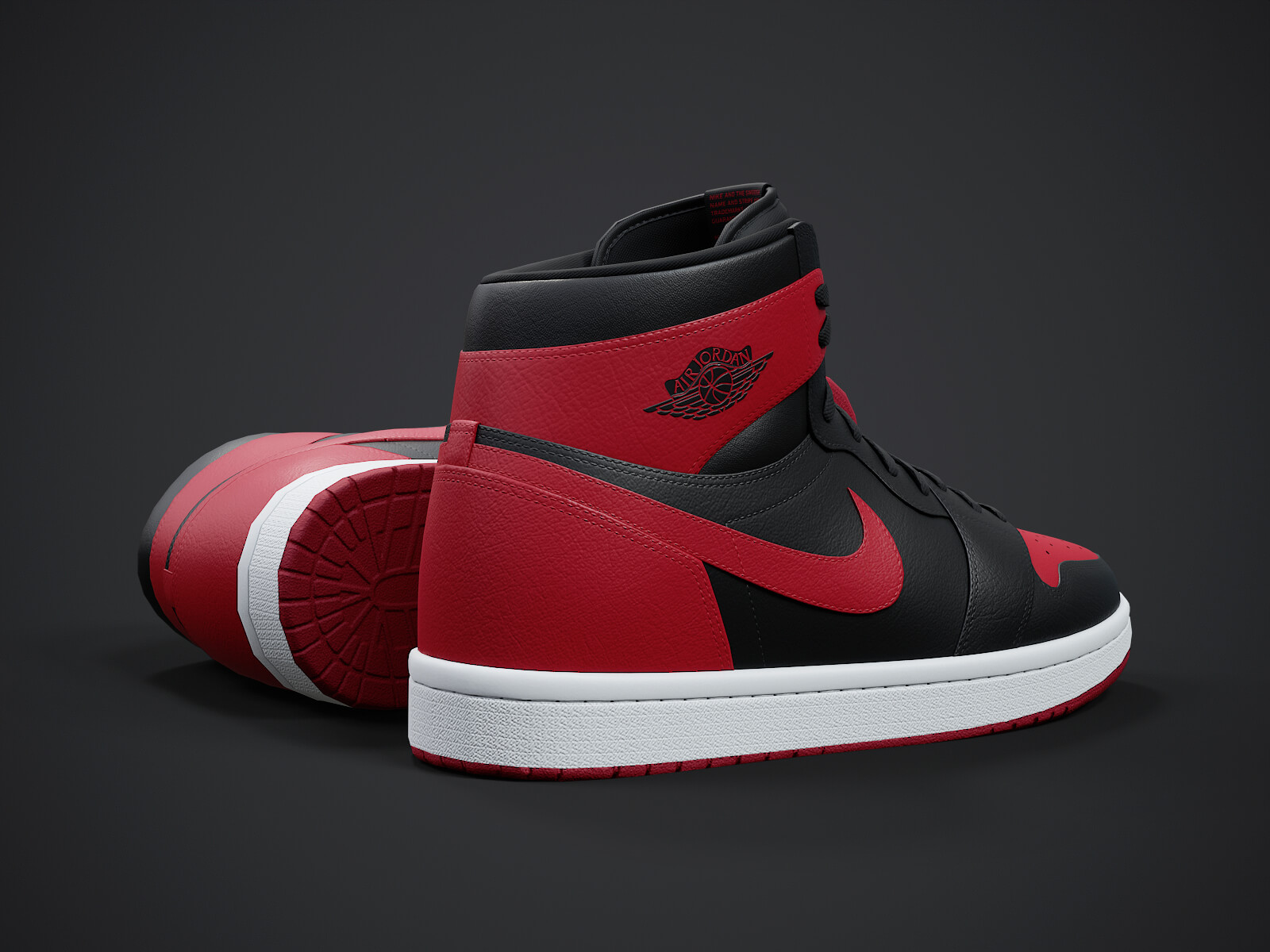 Air Jordan1-Retro Sneaker PBR Model 4 3D Model