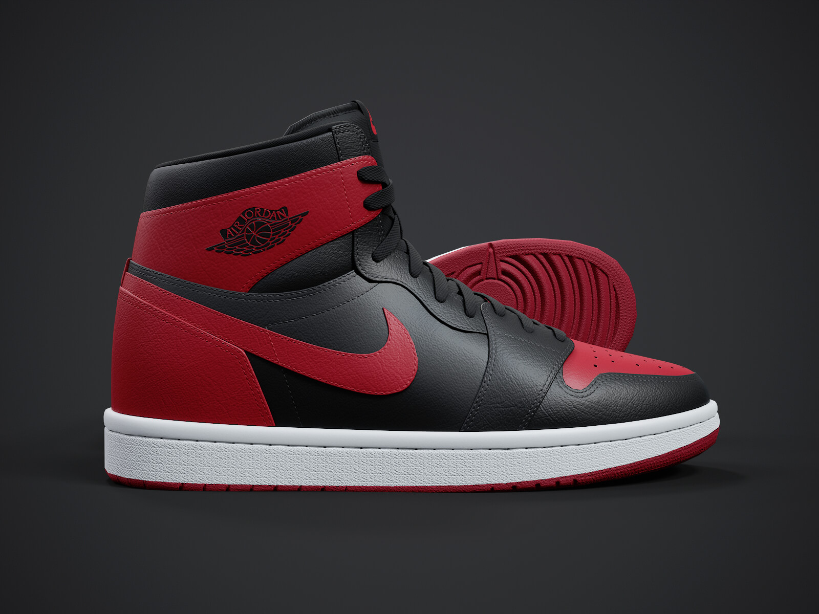 Air Jordan1-Retro Sneaker PBR Model 4 3D Model