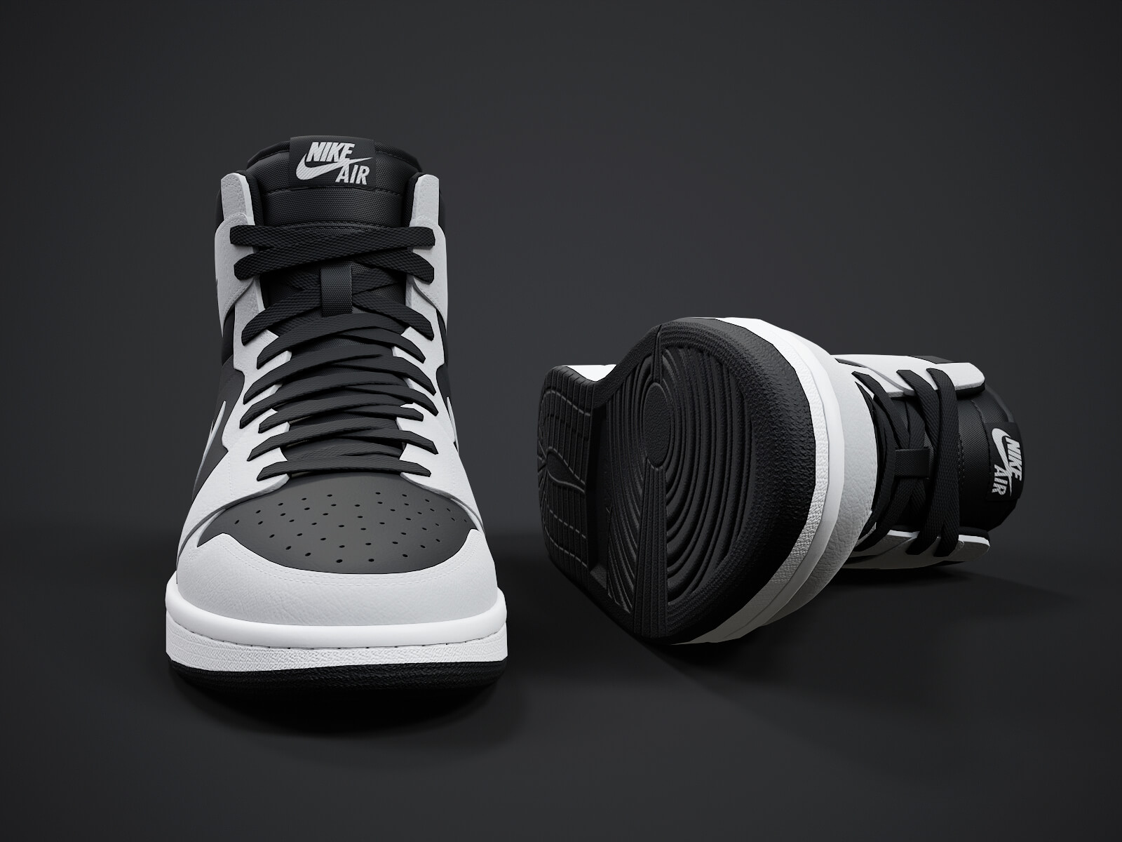 Air Jordan1-Retro Sneaker PBR Model 5 3D Model