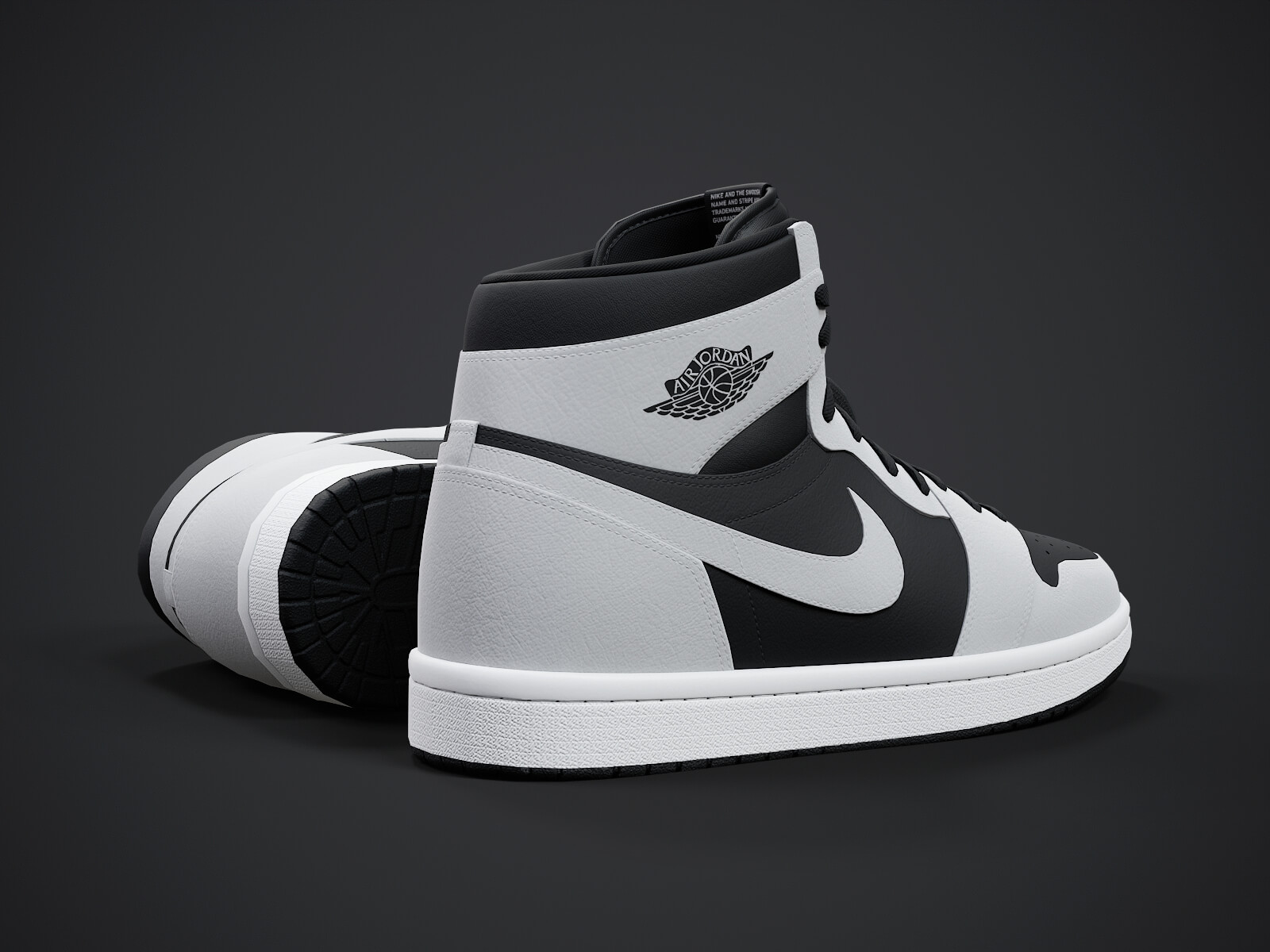 Air Jordan1-Retro Sneaker PBR Model 5 3D Model