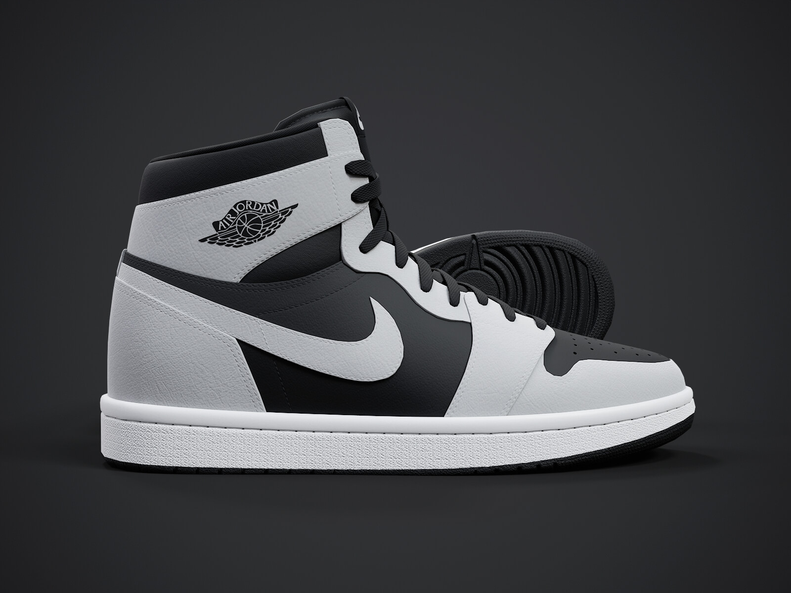 Air Jordan1-Retro Sneaker PBR Model 5 3D Model