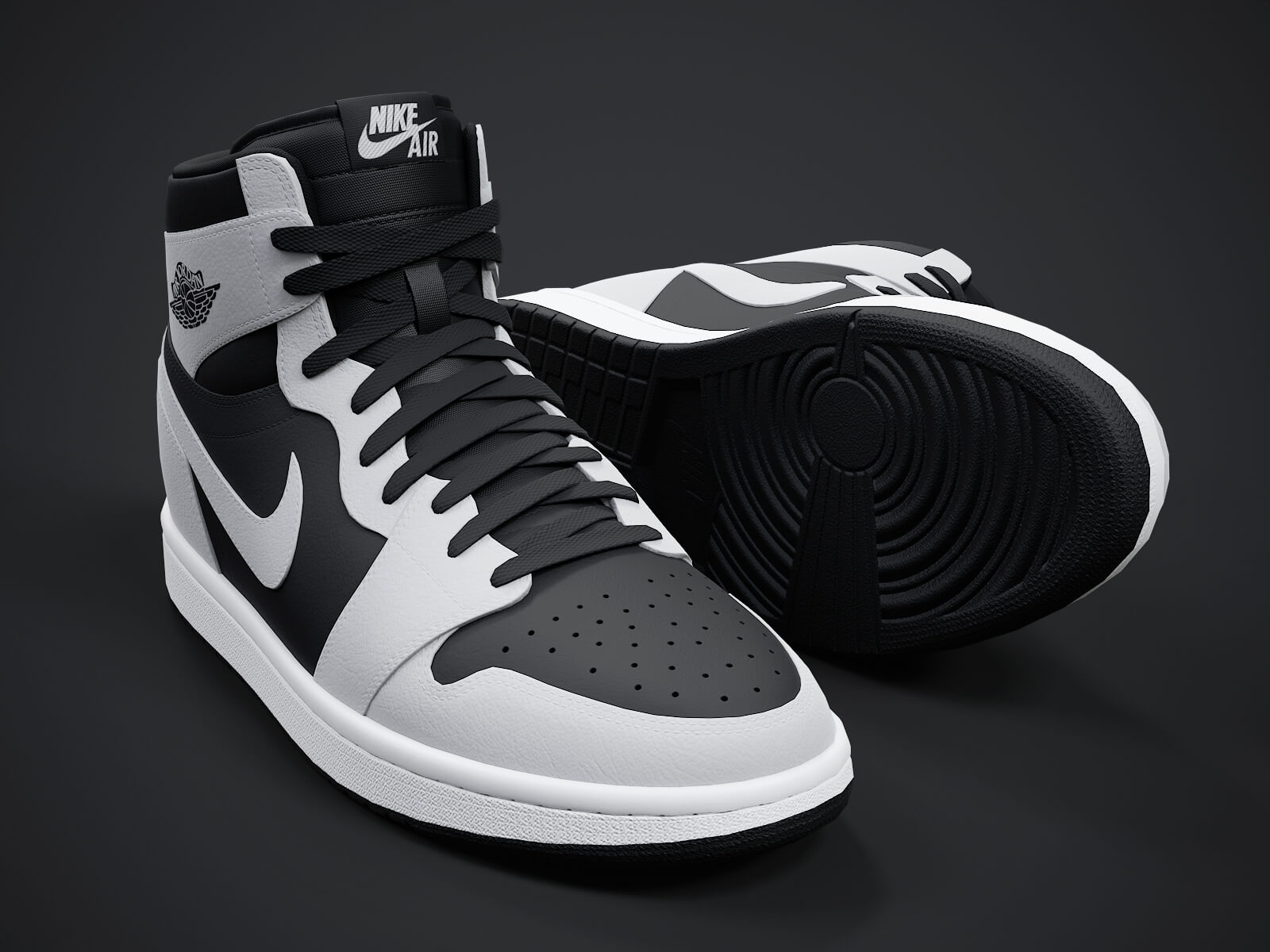 Air Jordan1-Retro Sneaker PBR Model 5 3D Model