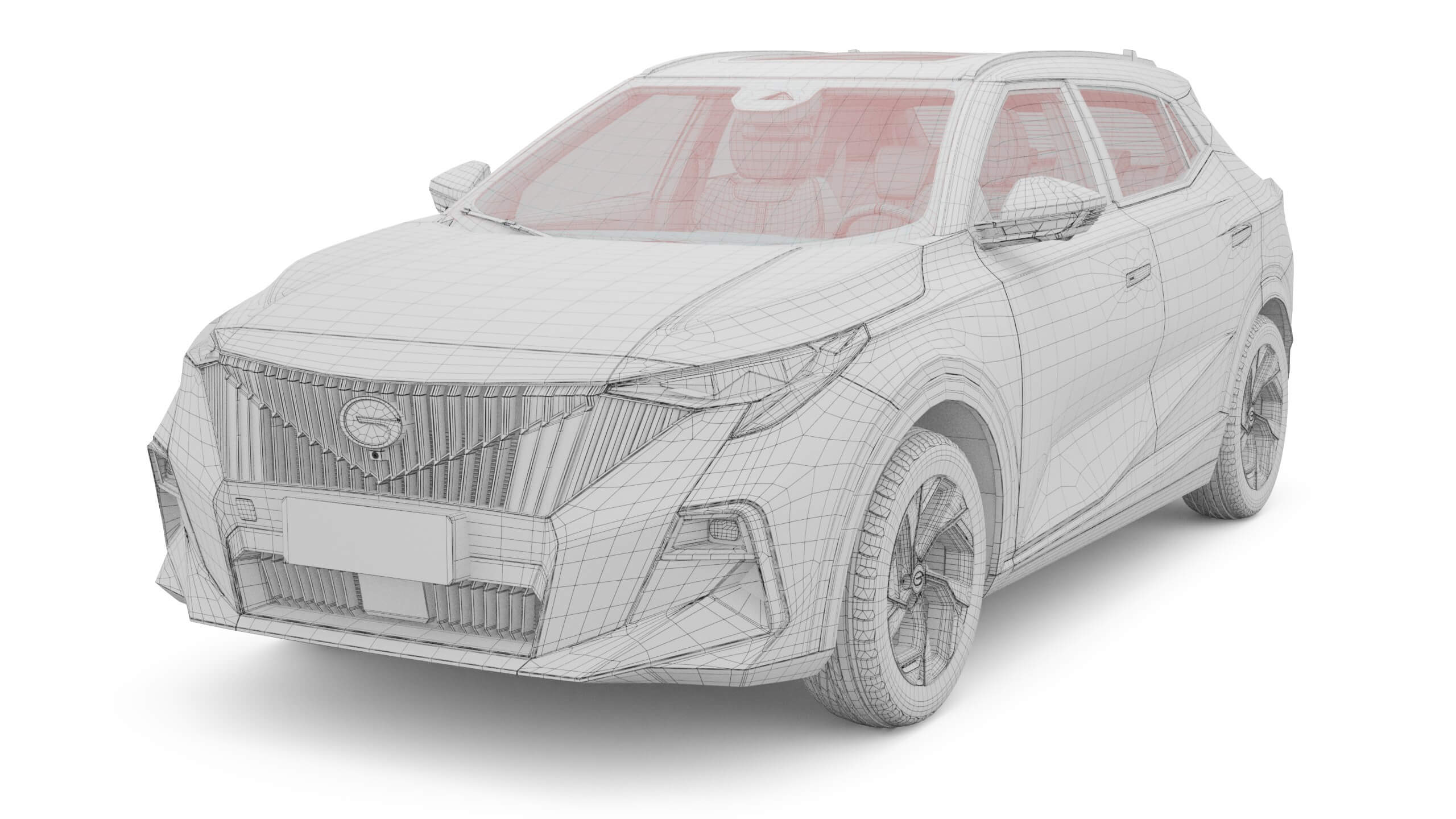 2024 GAC GS3 Emzoom With Interior 3D Model