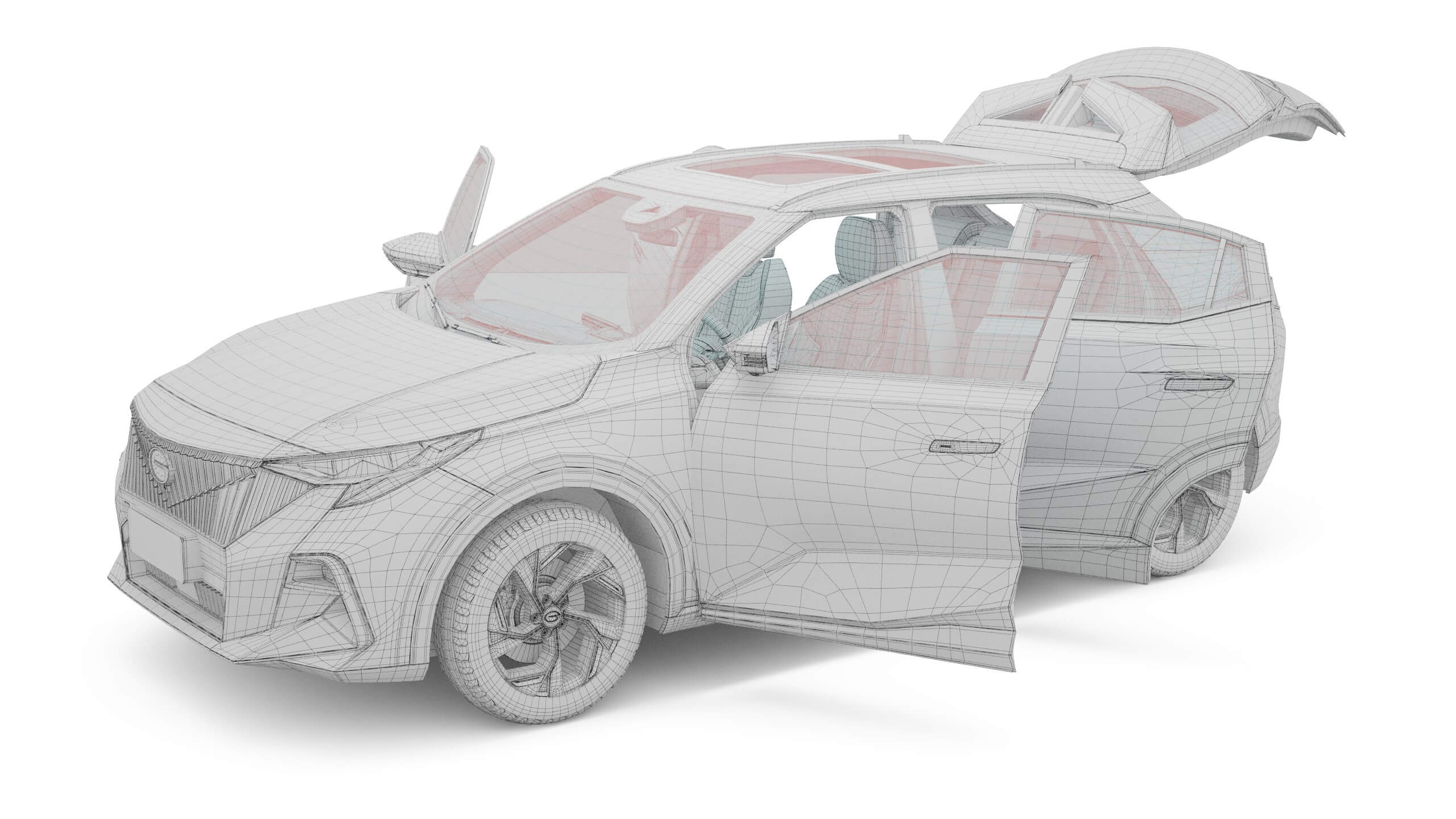 2024 GAC GS3 Emzoom With Interior 3D Model