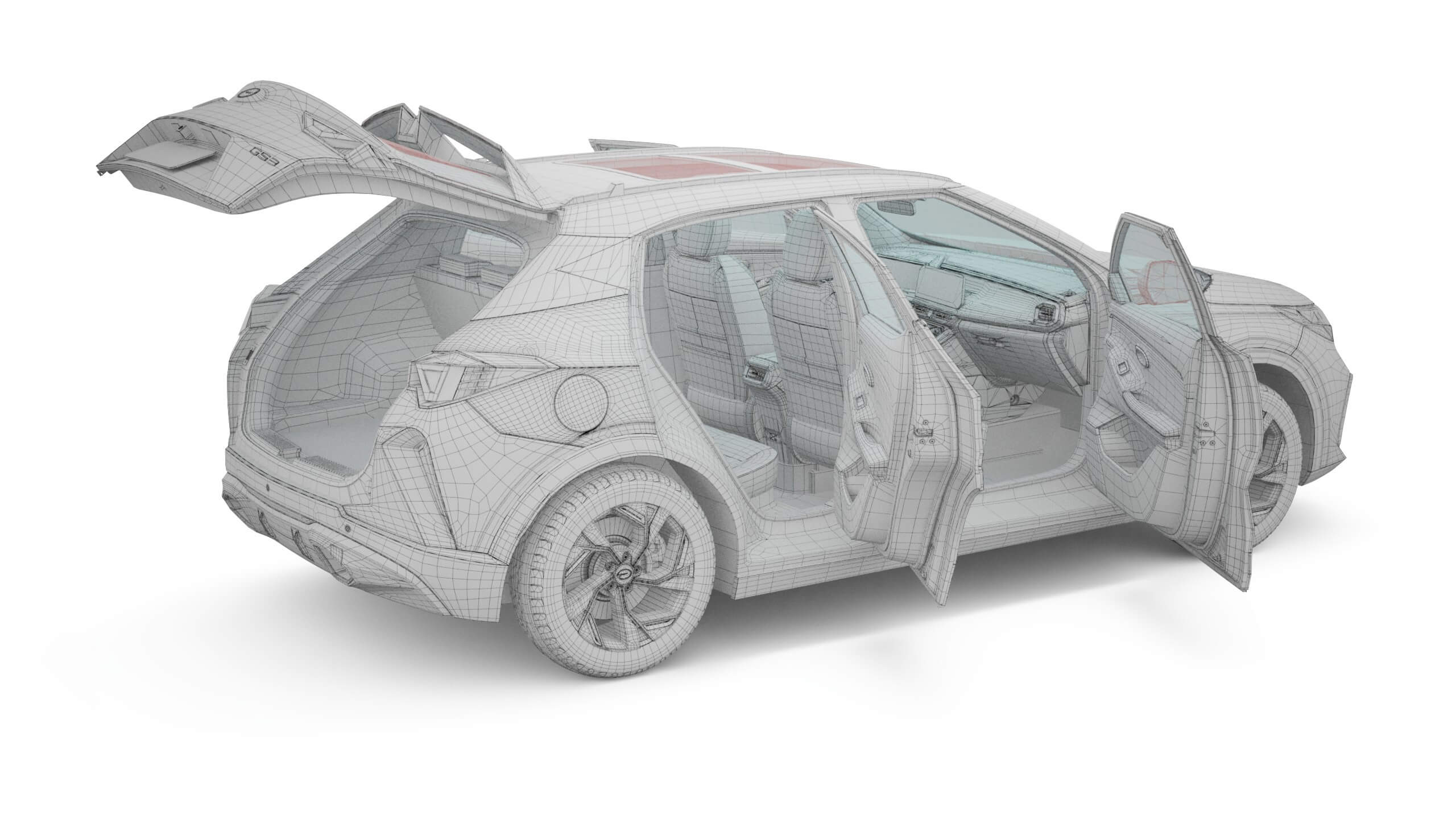 2024 GAC GS3 Emzoom With Interior 3D Model