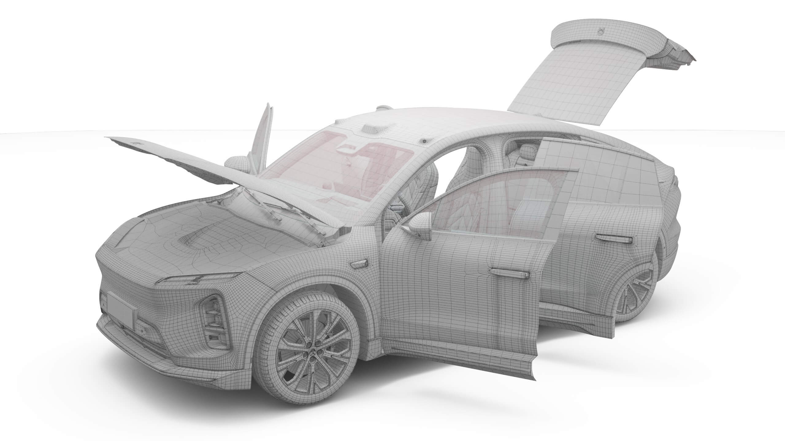 2026 Nio EC6 with Interior 3D Model