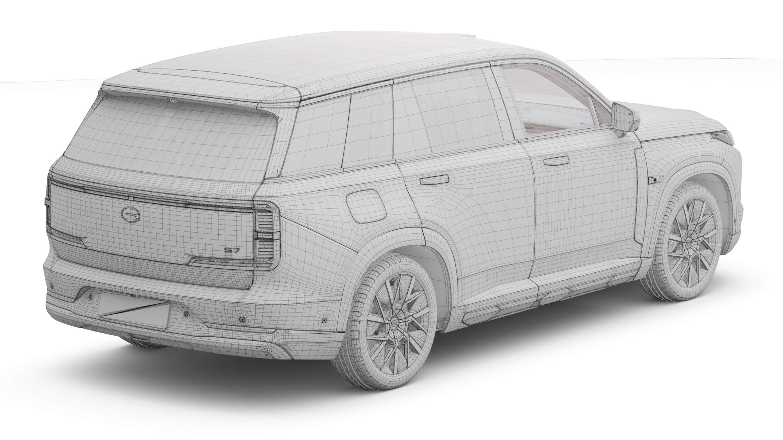 2026 GAC GS7 S7 PHEV with Interior 3D Model