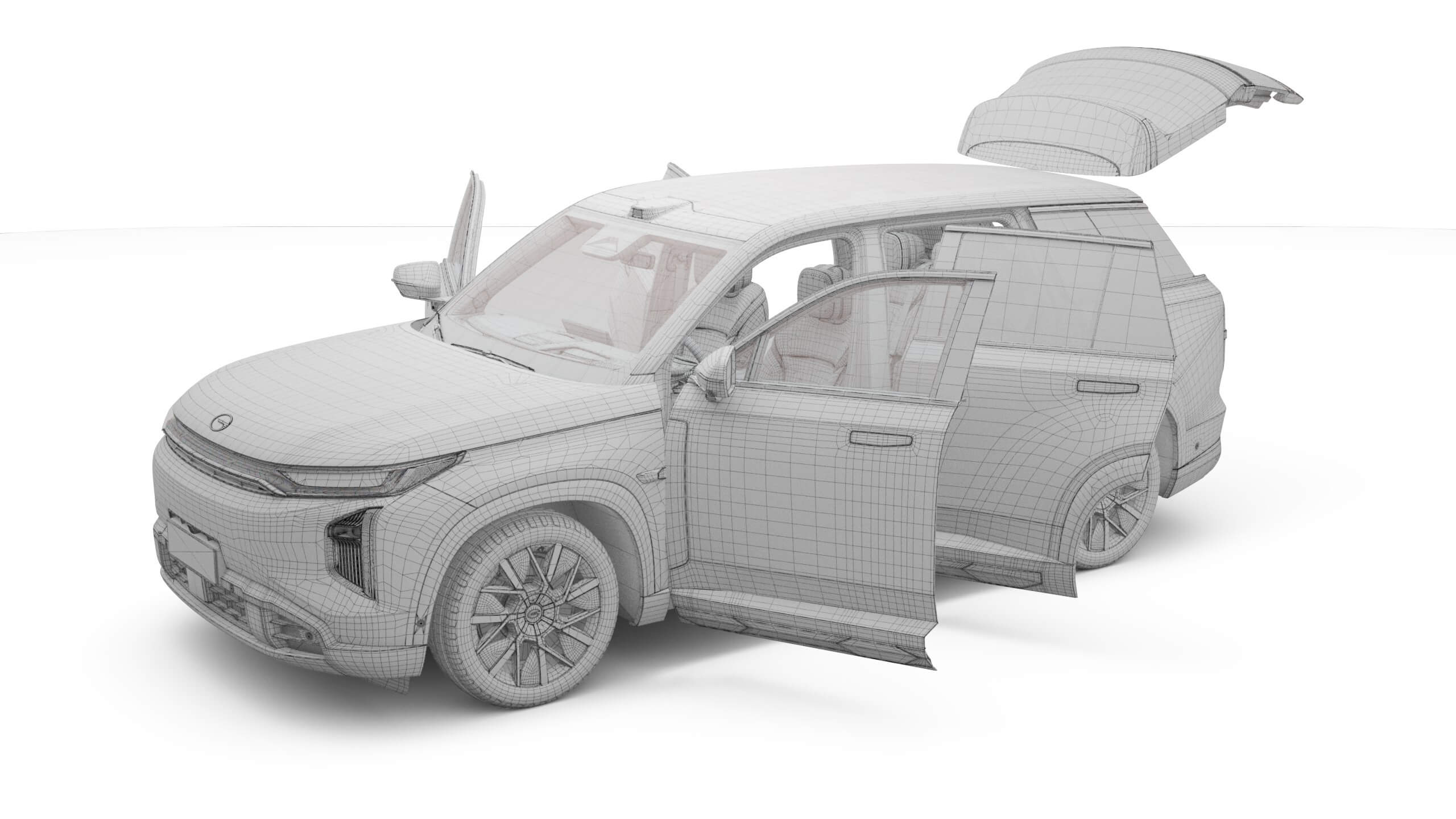 2026 GAC GS7 S7 PHEV with Interior 3D Model