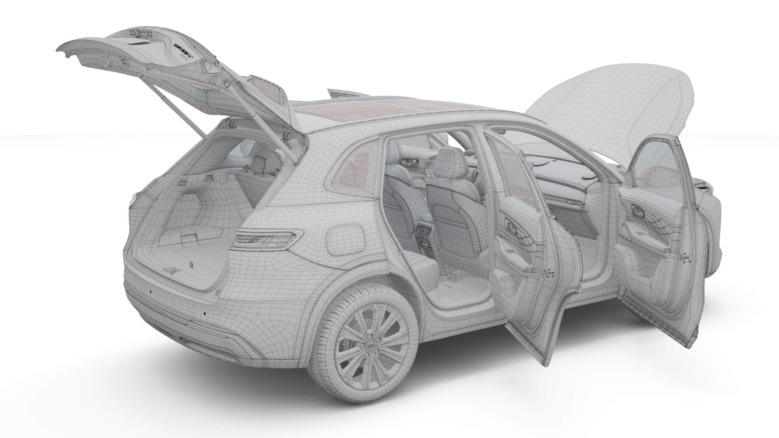 2026 Geely EX5/Starray EM-I LHD with Interior 3D Model