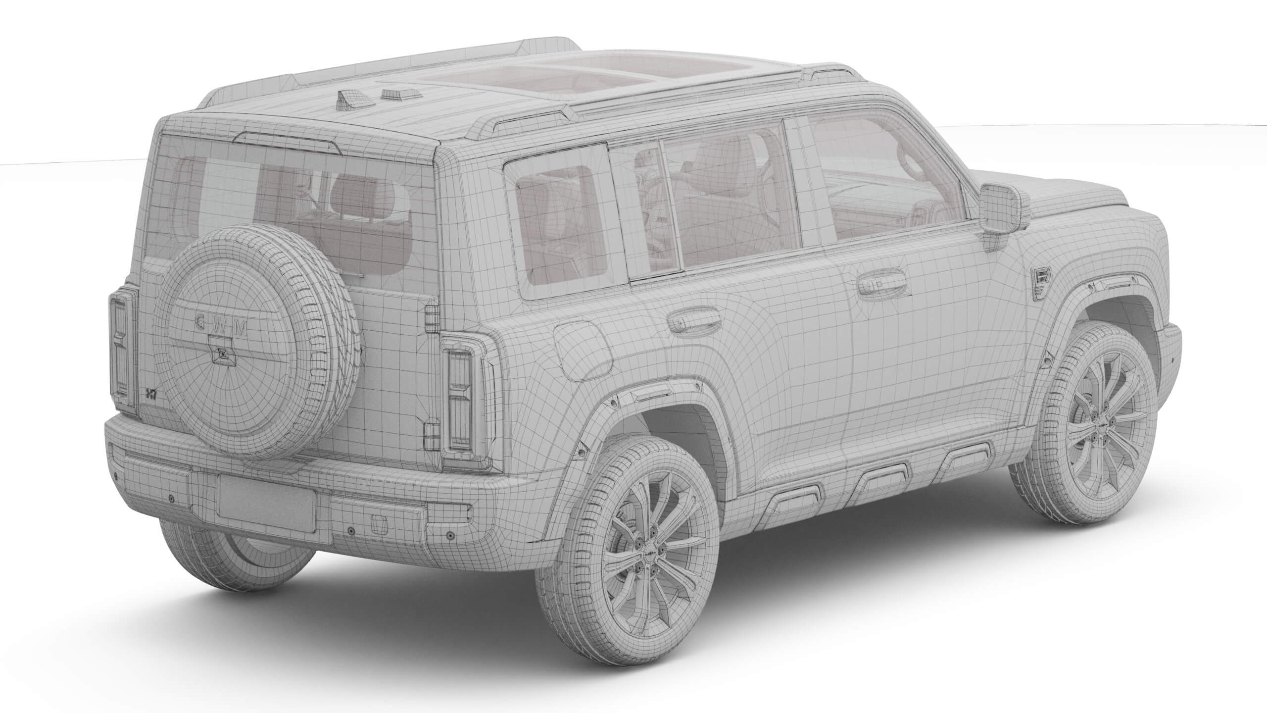 2026 GWM Haval H7 Ice with Interior 3D Model