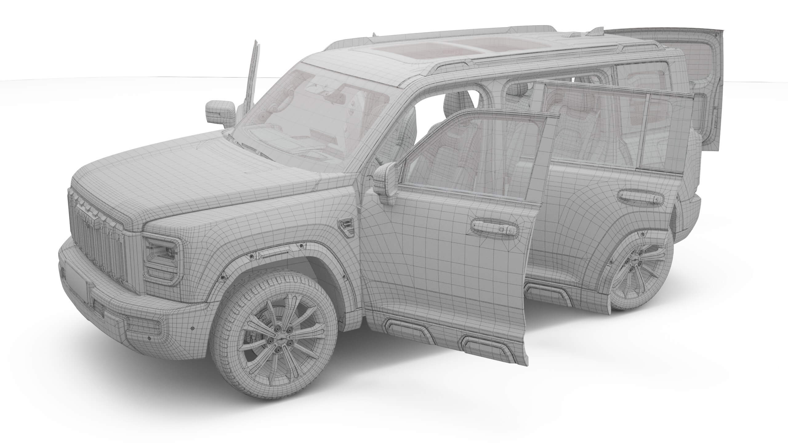 2026 GWM Haval H7 Ice with Interior 3D Model