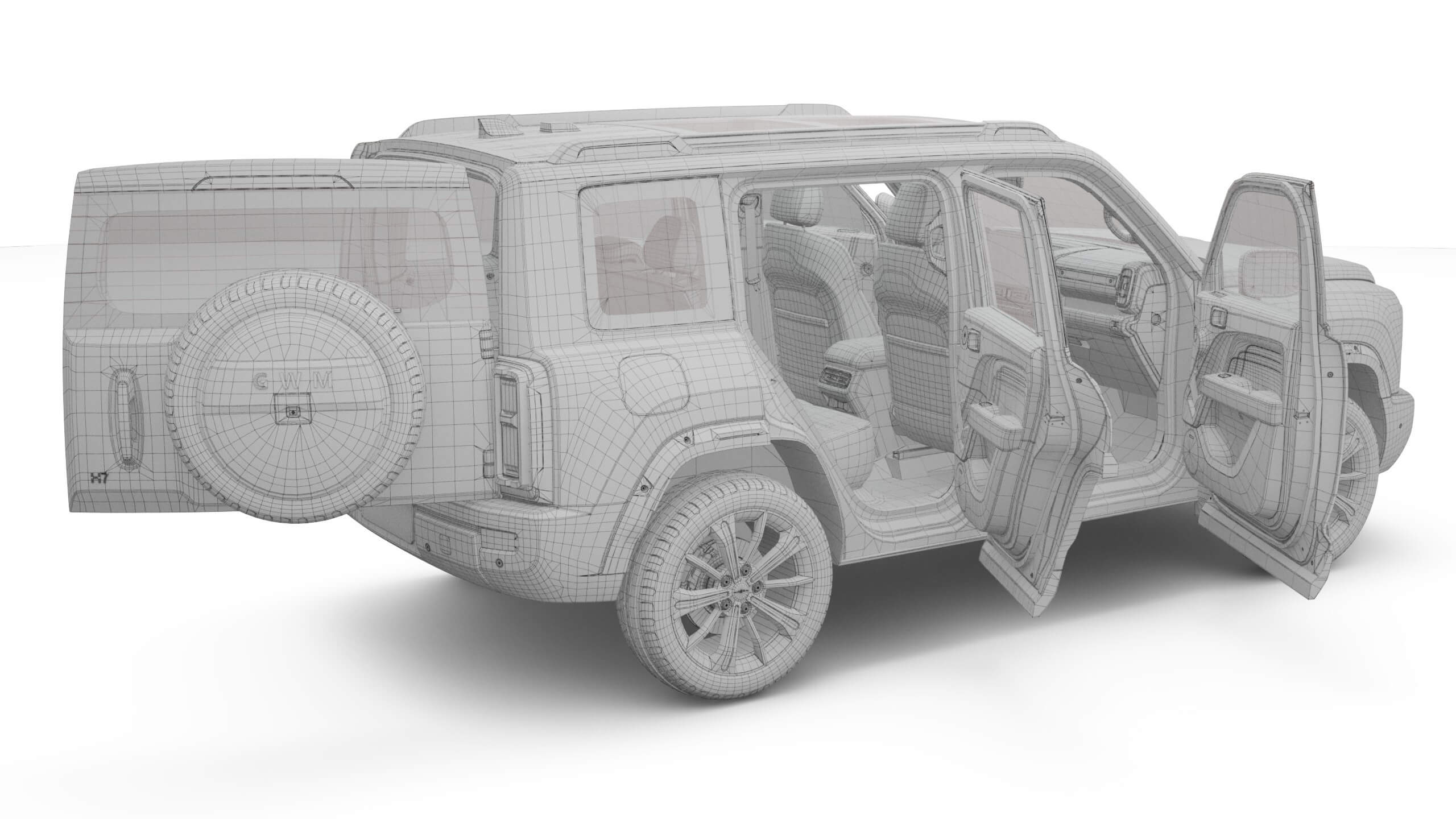 2026 GWM Haval H7 Ice with Interior 3D Model
