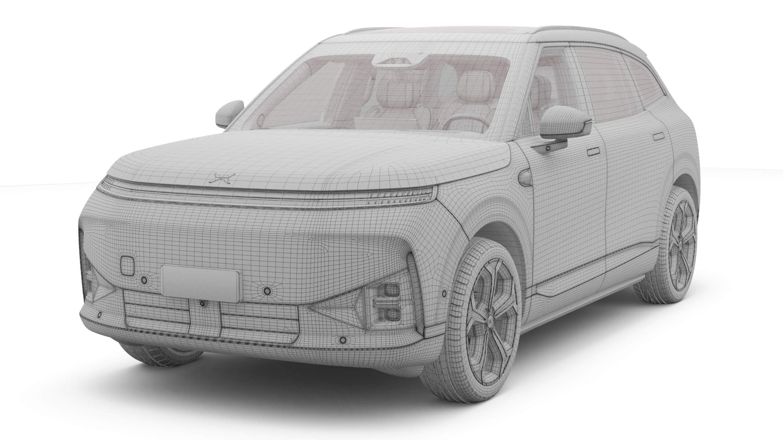 2026 Xpeng G9L with Interior 3D Model 3D Model