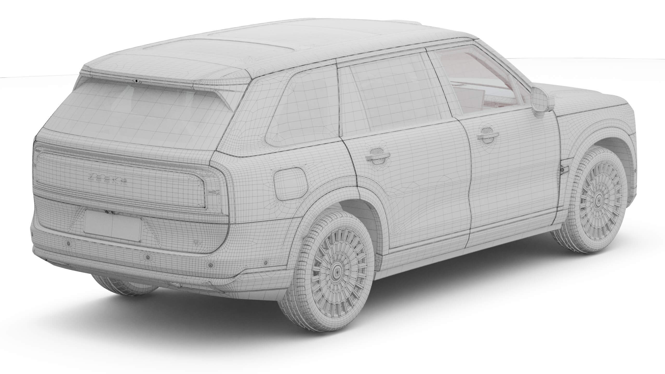 2026 Zeekr 9X with Interior 3D Model