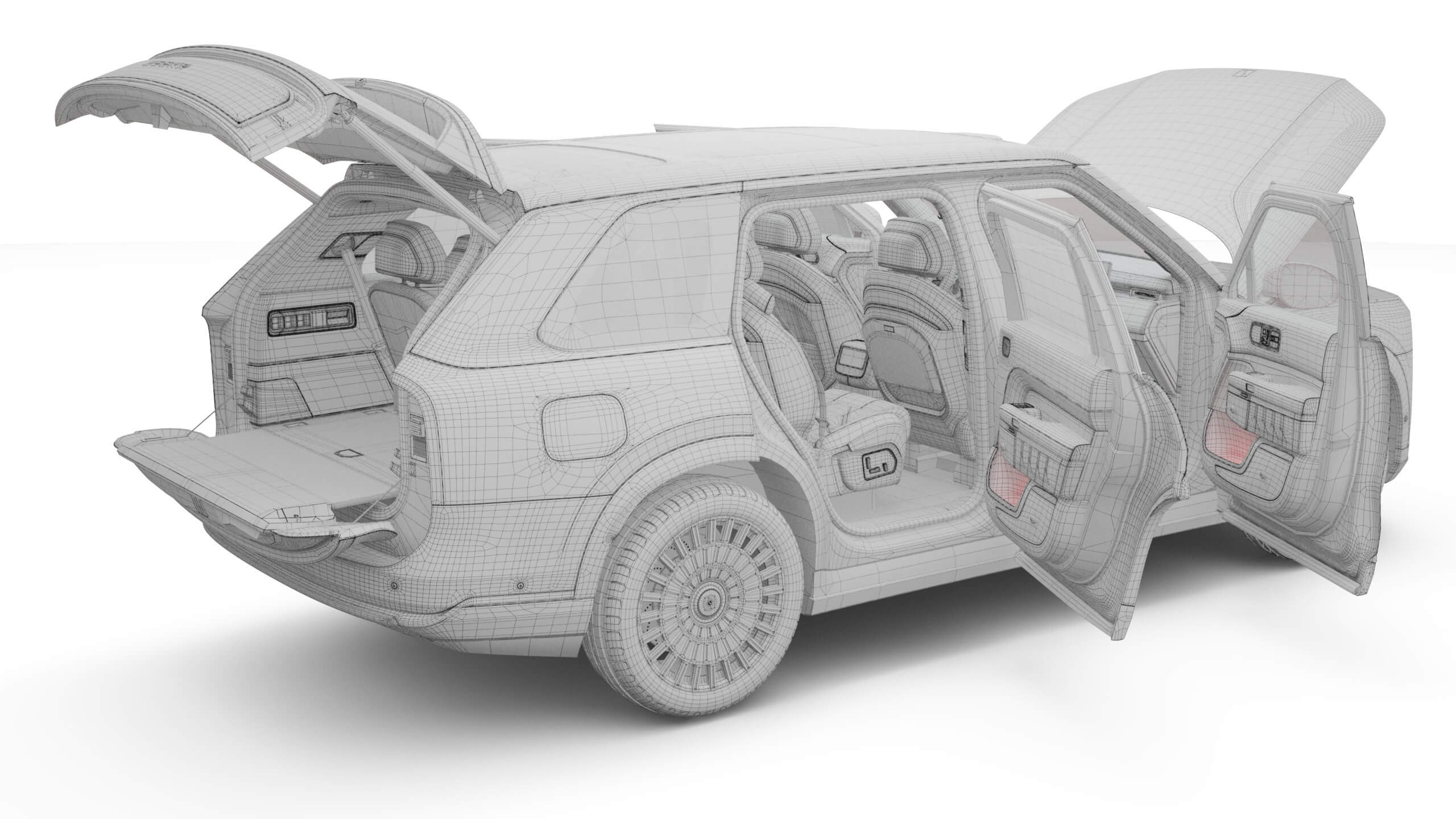 2026 Zeekr 9X with Interior 3D Model