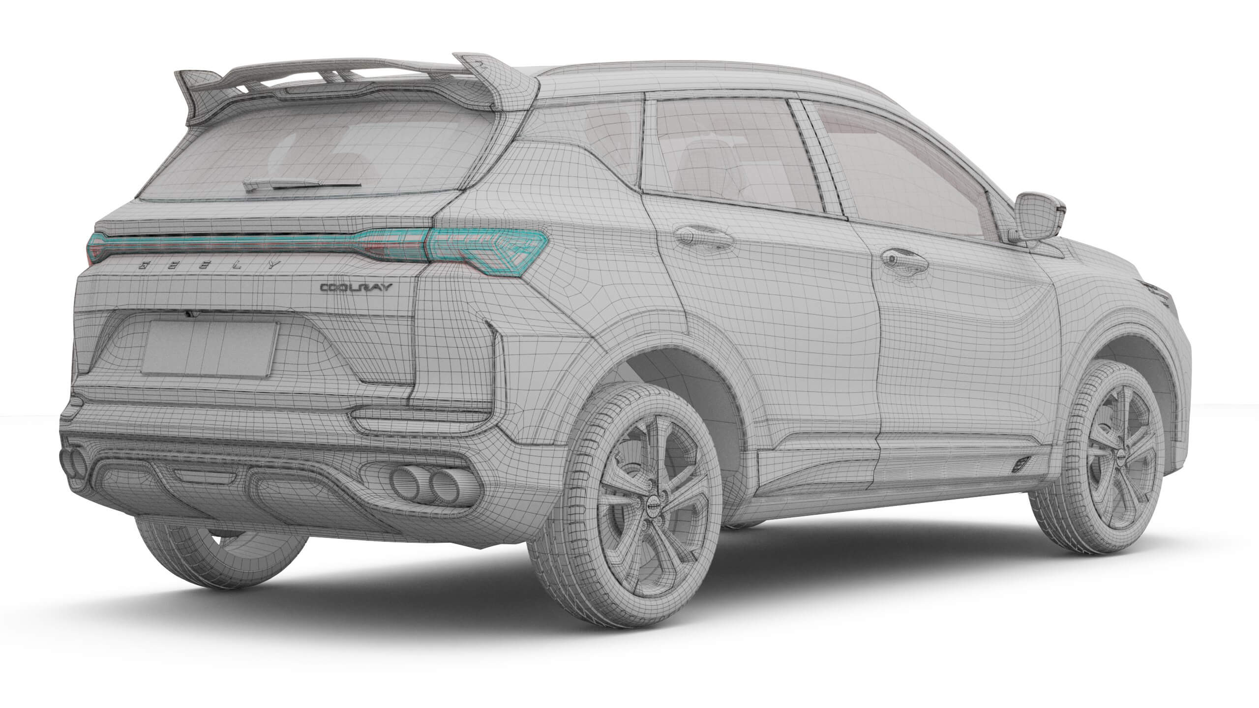 2027 Geely Coolray with Interior 3D Model