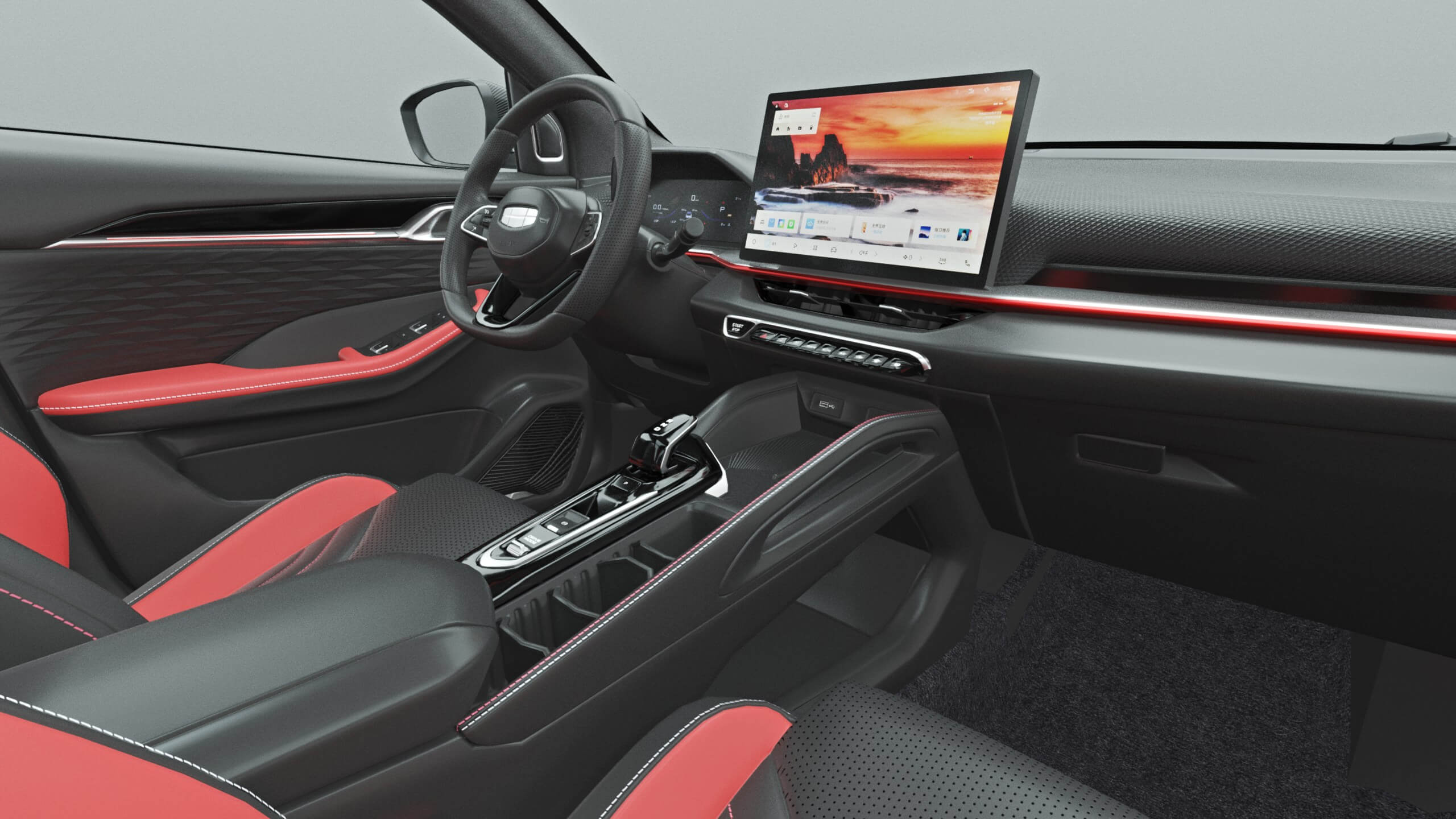 2027 Geely Coolray with Interior 3D Model