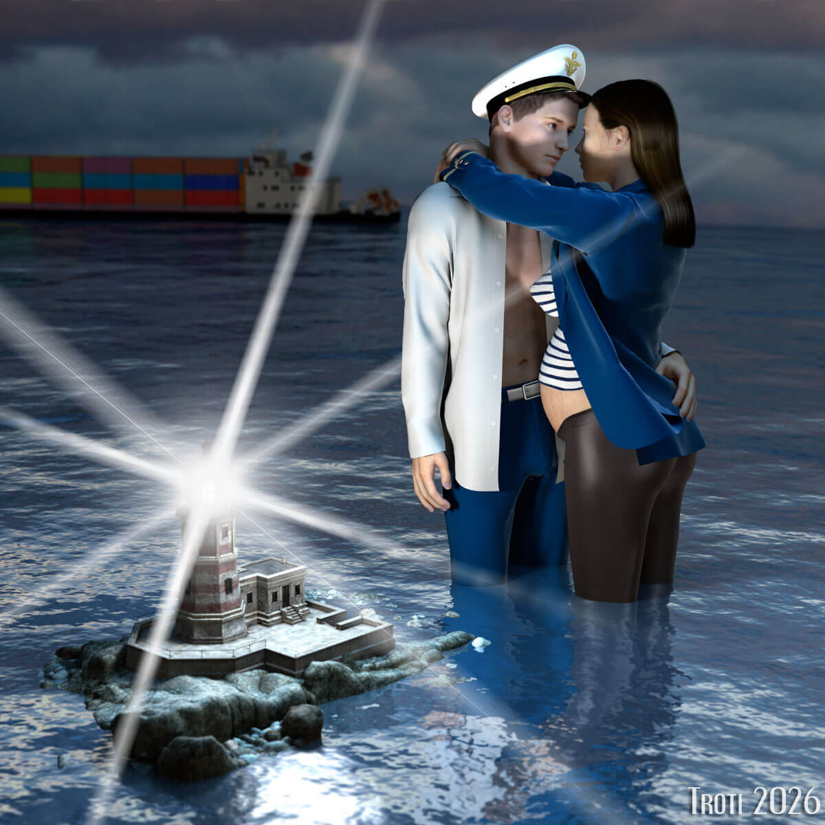 A Precious Cargo 3D Render, Digital Artwork by Marcopol