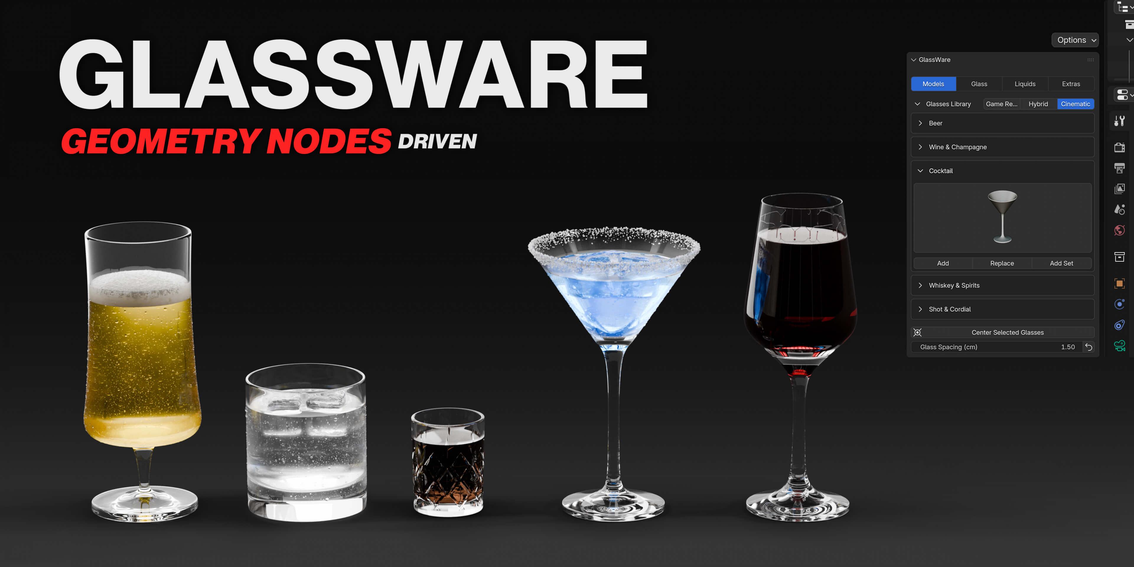 Glassware Add-On v 1.4.0 3D Model