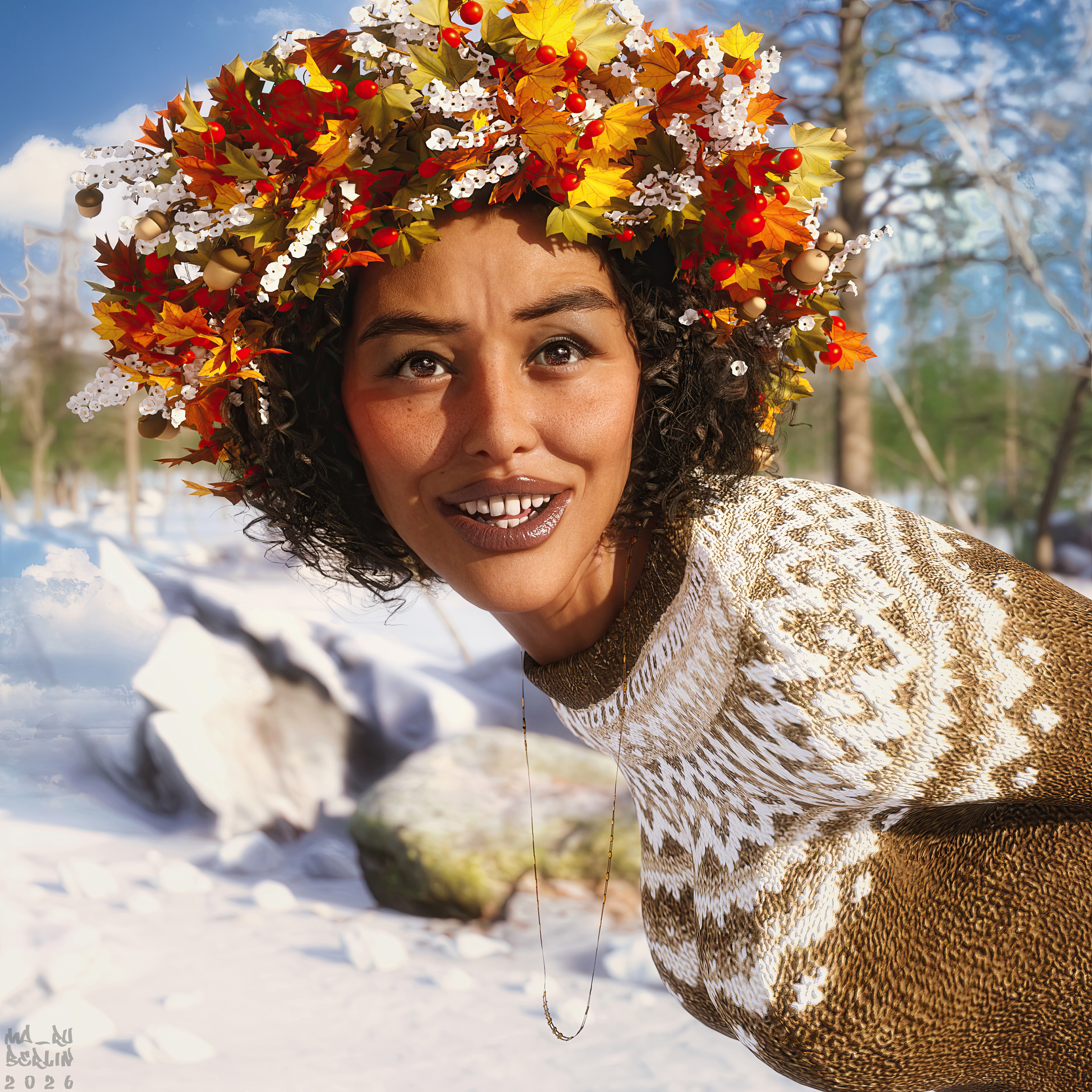 Fall for Me 3D Render, Digital Artwork by maru_berlin