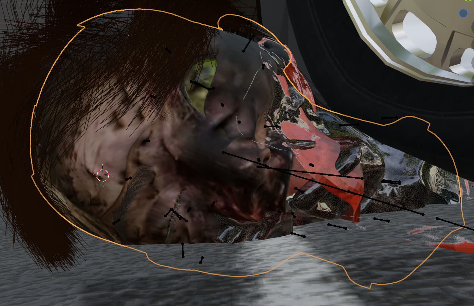 That Was a Zombie 3D Render, Digital Artwork by MasterMast