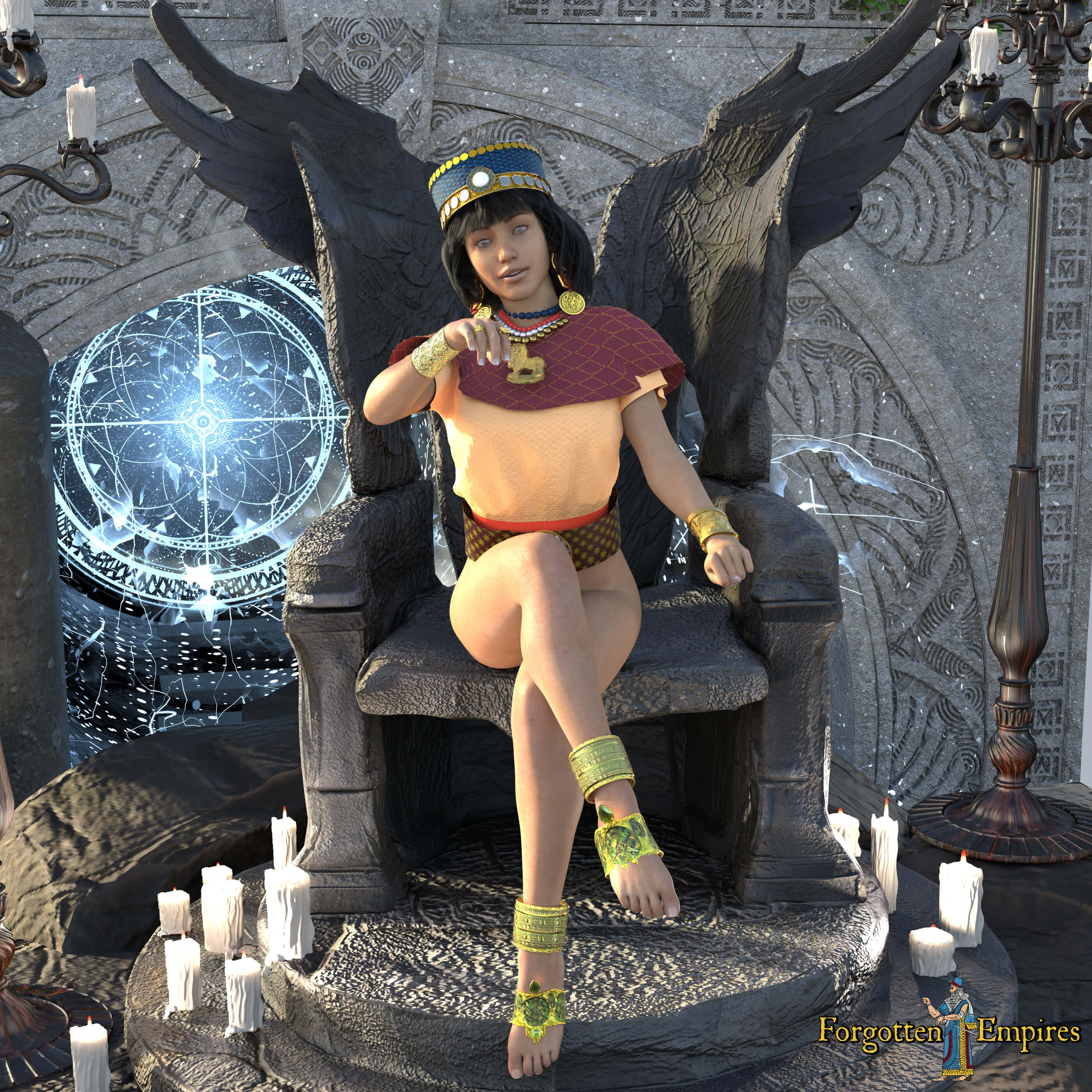 Babylonian Priestess for Genesis 8 Female Daz Content