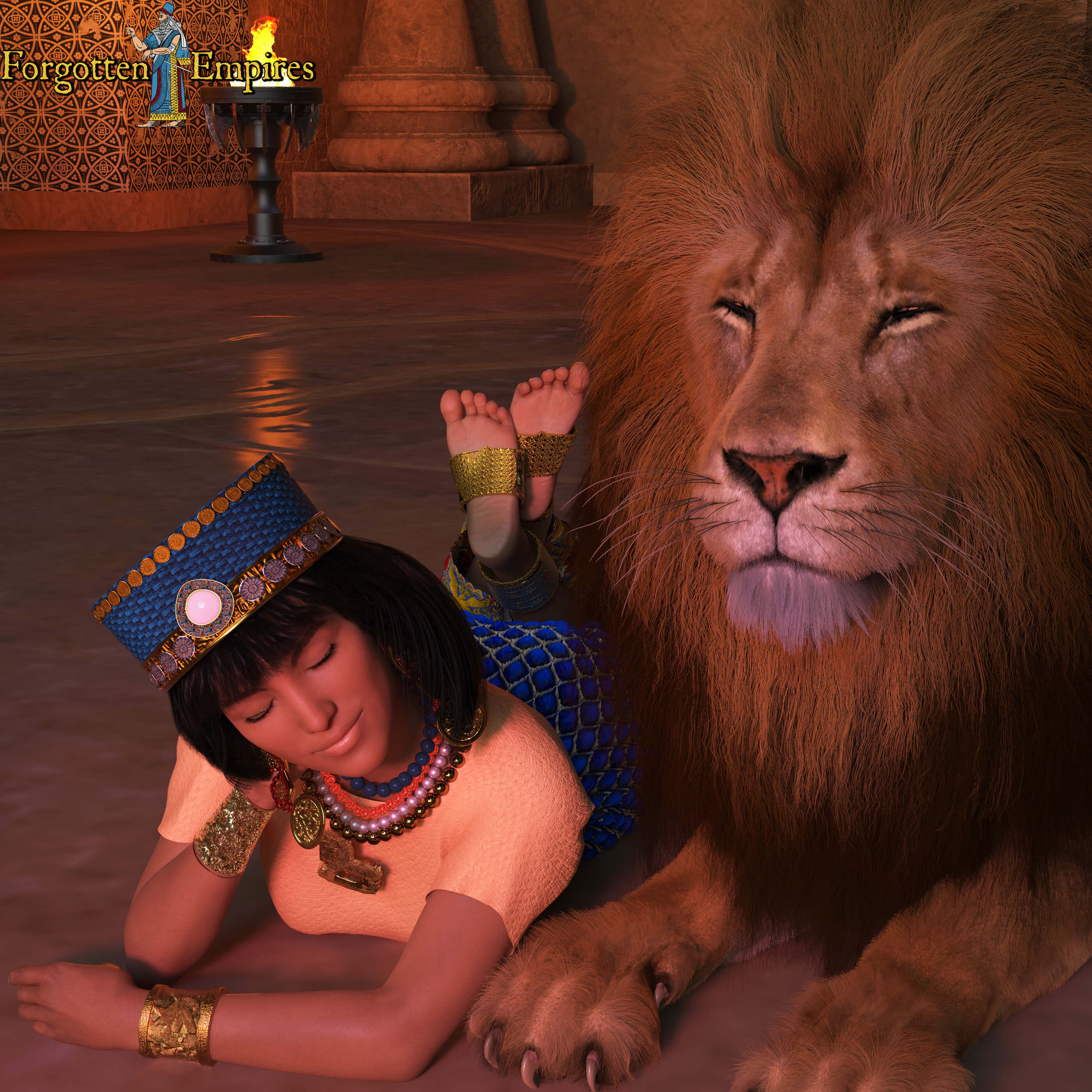 Babylonian Priestess for Genesis 8 Female Daz Content