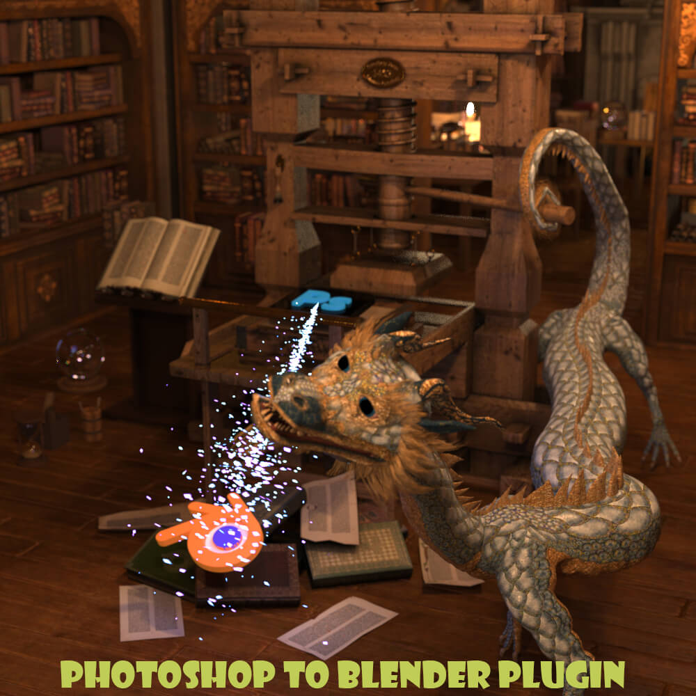 Photoshop to Blender Plugin 2.0.05 3D Software or Plug-In