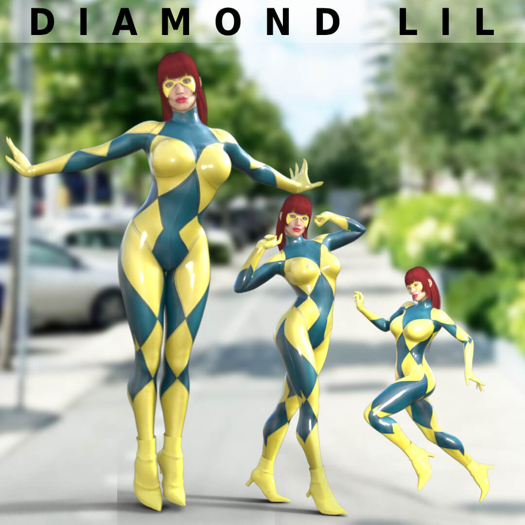 Diamond Lil Suit G9/G8F/G8.1F Daz Content