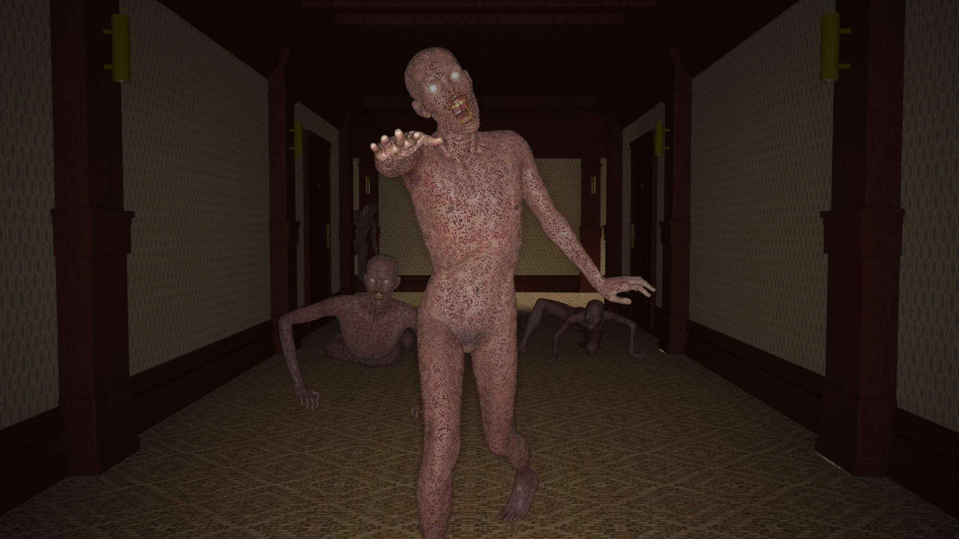 Necrolyphe Zombies 3D Render, Digital Artwork by matts_offline