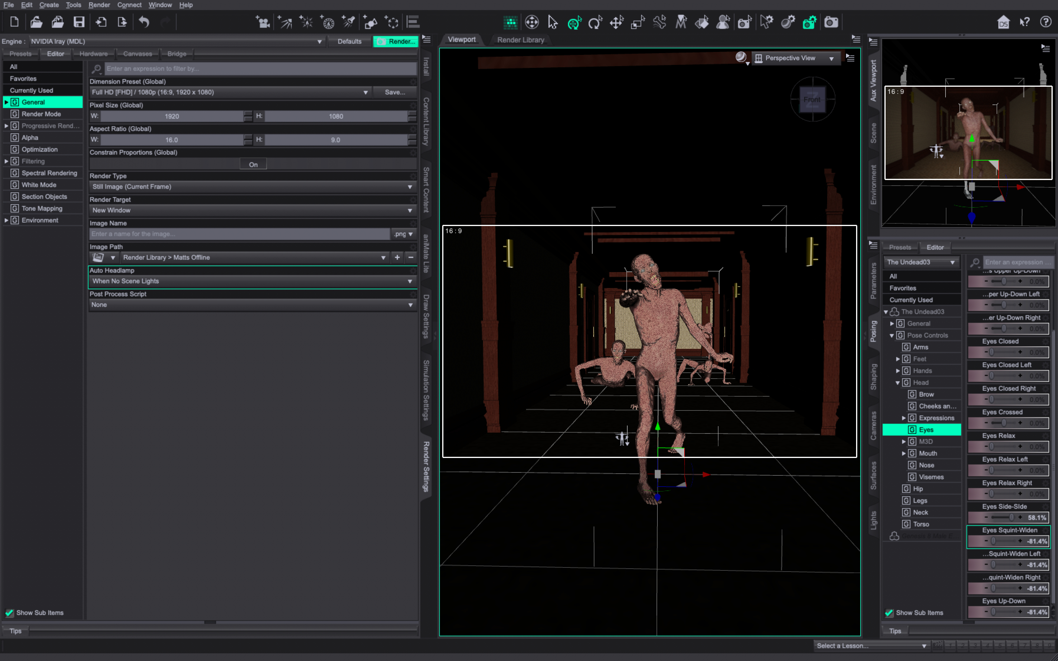 Necrolyphe Zombies 3D Render, Digital Artwork by matts_offline