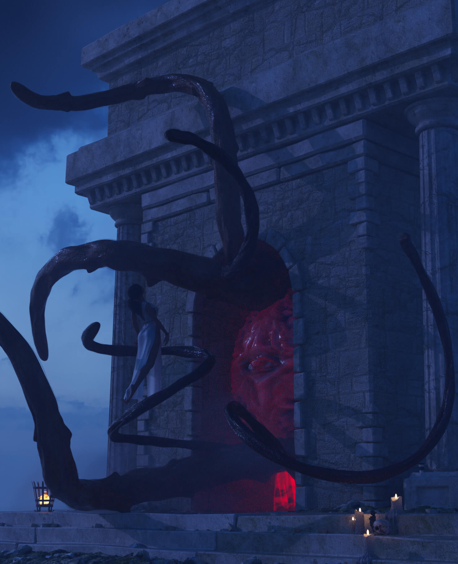 Sacrifice 3D Render, Digital Artwork by mauro80bs