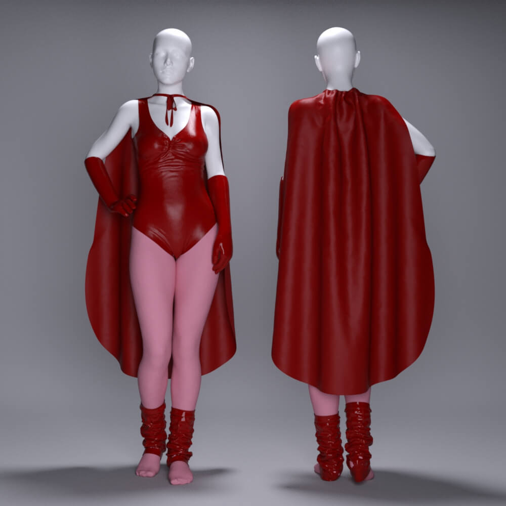 MS Halloween Costume Wanda Outfit G8F and G9 Daz Content