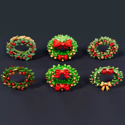 Christmas decoration wreath garland