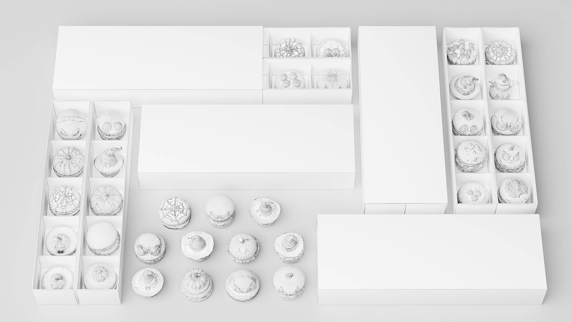 Halloween Style Macaron 3D Model