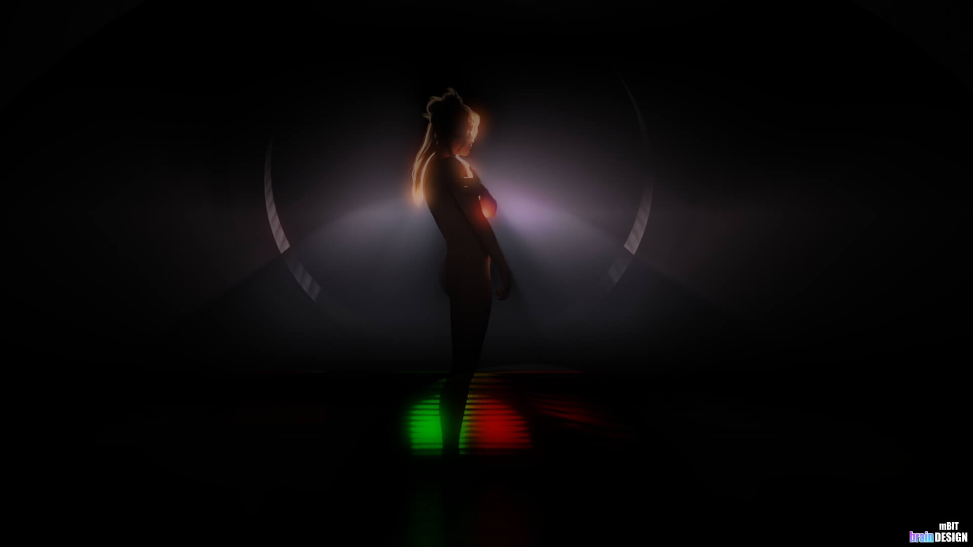 The Light of Julia 3D Render, Digital Art by mbit