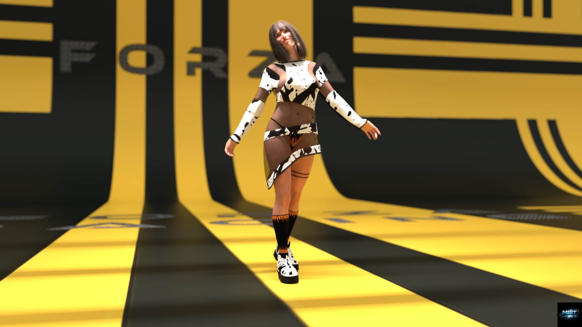 Toja Mendes 3D Render, Digital Artwork by mbit