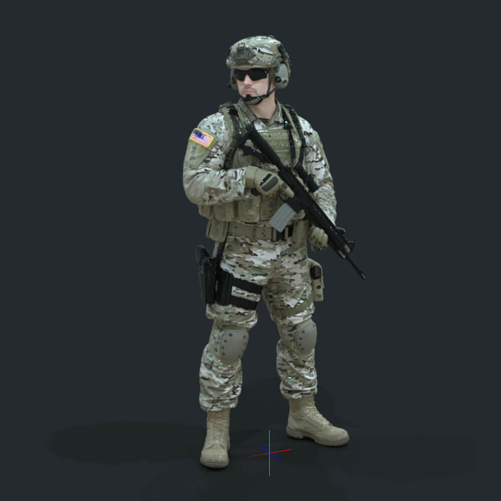 Army US Soldier 1 Daz Content