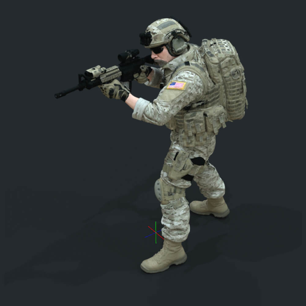 Army US Soldier 2 Daz Content