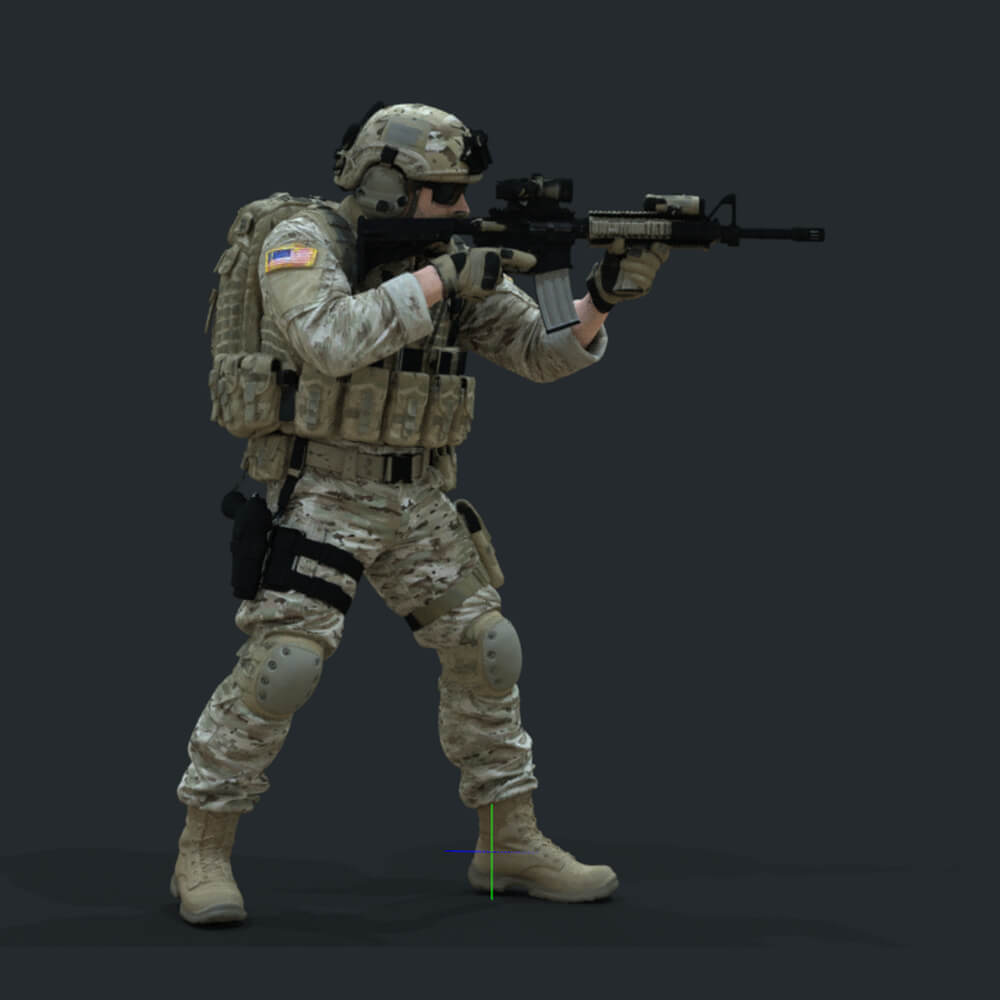 Army US Soldier 2 Daz Content