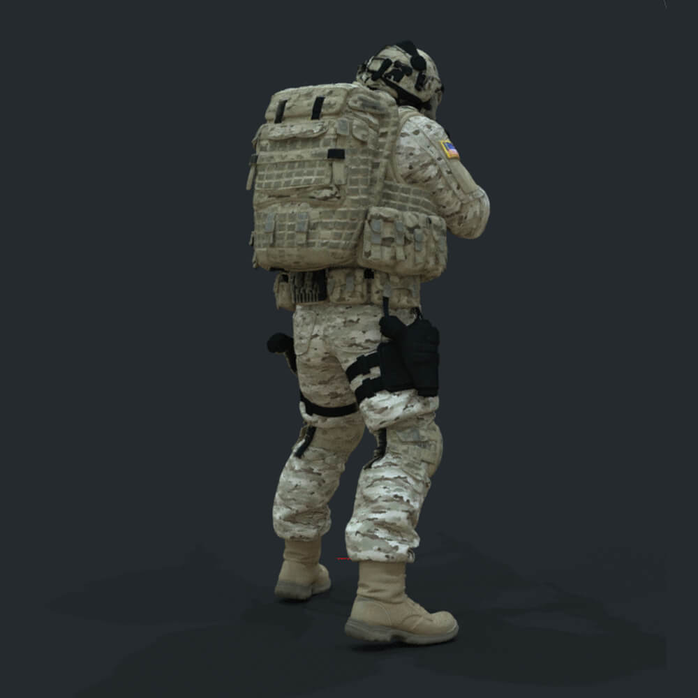 Army US Soldier 2 Daz Content