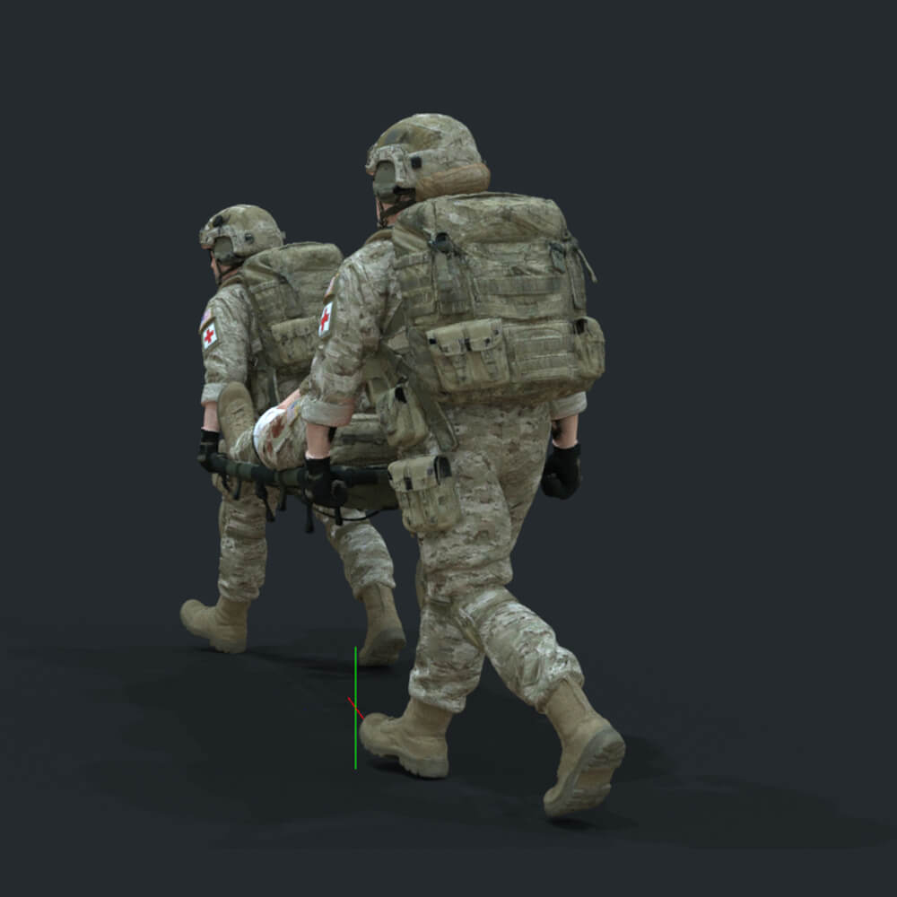 Army US Soldier 4 Evacuation Daz Content